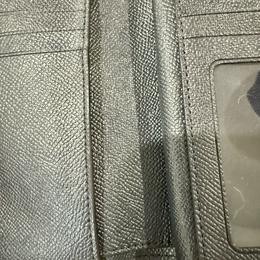 Coach Vivid Blue Leather small trifold Wallet - Picture 5 of 8